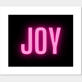 joy purple glowing design Posters and Art